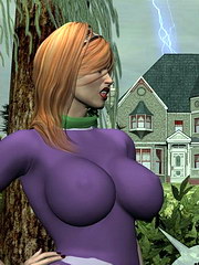Alien fuckers attack thunder witch and her girlfriend;